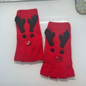 Rudolph fingerless gloves